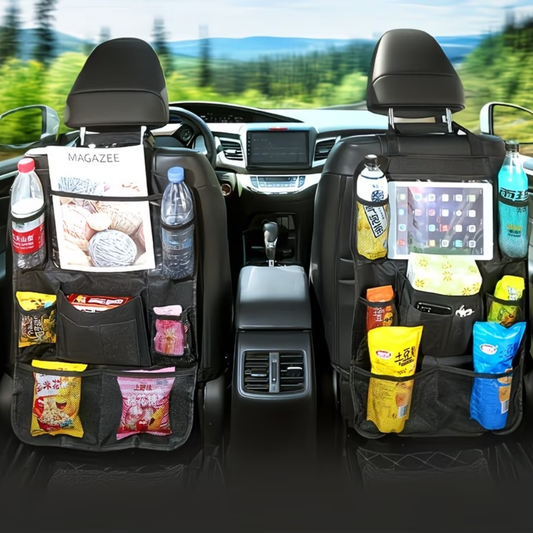 Dos organizadores para autos para asientos delanteros